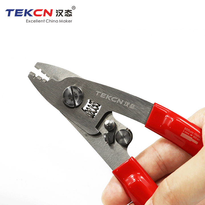 TEKCN TC-01 three hole optical fiber stripper