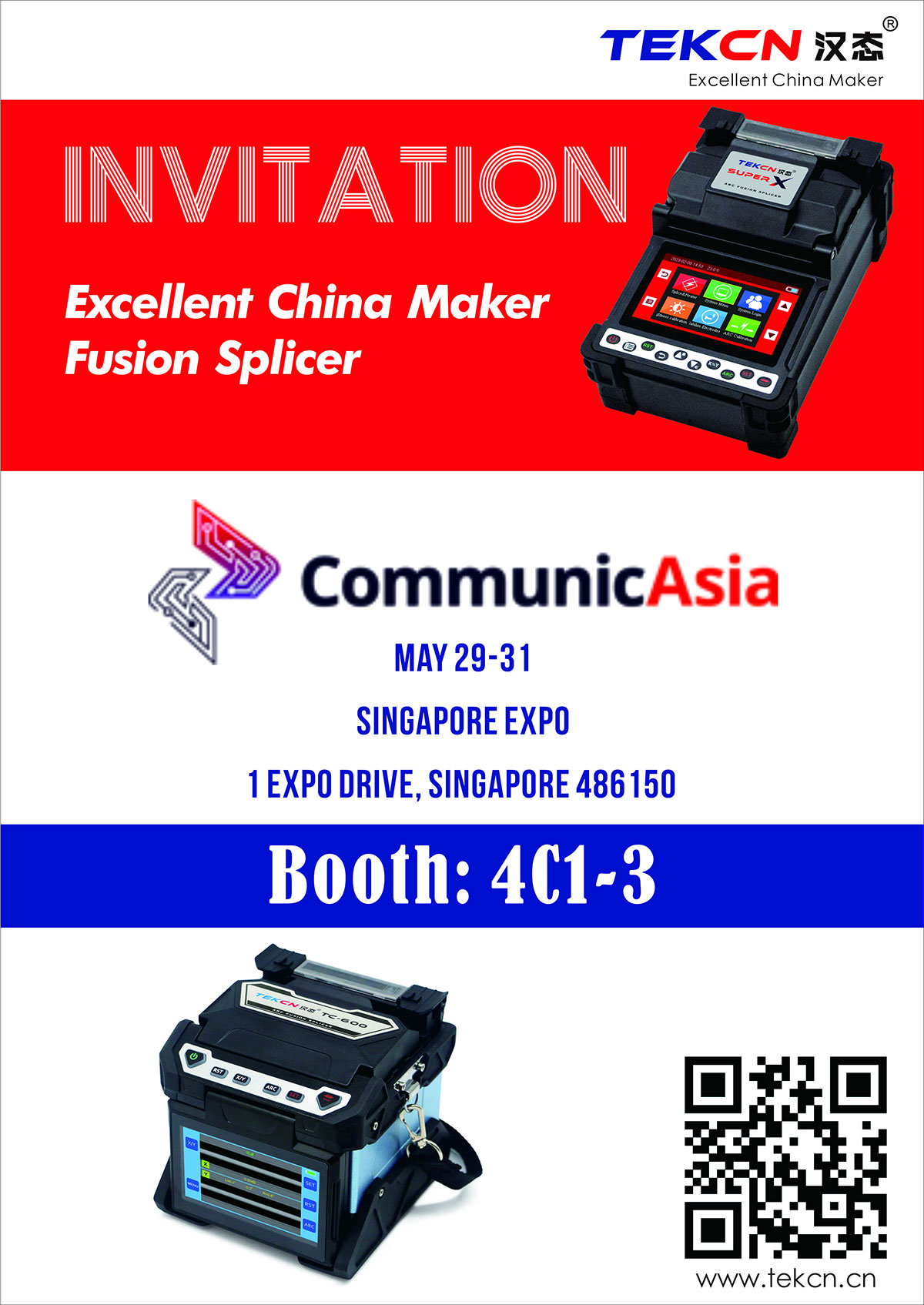 TEKCN Singapore CommunicAsia 2