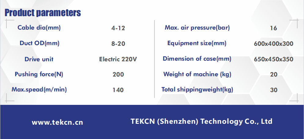 TC-101M Cable air blower